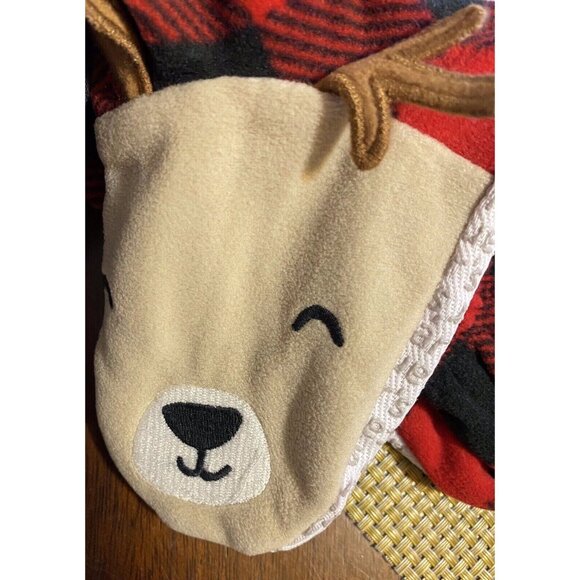 Unisex Baby Toddler Flame Resistant Fleece Footed Holiday Pajama Carters - Picture 2 of 4